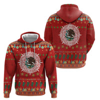 Mexico Merry Christmas Hoodie Mexican Cultural Emblem Xmas Style - Wonder Print Shop