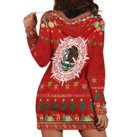 Mexico Merry Christmas Hoodie Dress Mexican Cultural Emblem Xmas Style - Wonder Print Shop