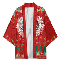Mexico Merry Christmas Kimono Mexican Cultural Emblem Xmas Style - Wonder Print Shop