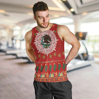 Mexico Merry Christmas Men Tank Top Mexican Cultural Emblem Xmas Style - Wonder Print Shop