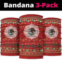 Mexico Merry Christmas Neck Gaiter Mexican Cultural Emblem Xmas Style - Wonder Print Shop