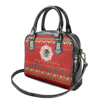 Mexico Merry Christmas Shoulder Handbag Mexican Cultural Emblem Xmas Style - Wonder Print Shop