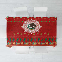 Mexico Merry Christmas Tablecloth Mexican Cultural Emblem Xmas Style - Wonder Print Shop
