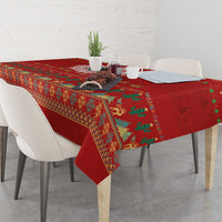 Mexico Merry Christmas Tablecloth Mexican Cultural Emblem Xmas Style - Wonder Print Shop