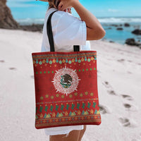 Mexico Merry Christmas Tote Bag Mexican Cultural Emblem Xmas Style - Wonder Print Shop