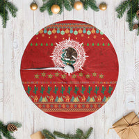 Mexico Merry Christmas Tree Skirt Mexican Cultural Emblem Xmas Style - Wonder Print Shop