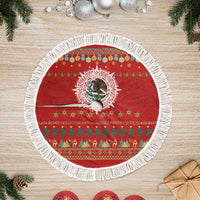 Mexico Merry Christmas Tree Skirt Mexican Cultural Emblem Xmas Style - Wonder Print Shop