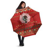 Mexico Merry Christmas Umbrella Mexican Cultural Emblem Xmas Style - Wonder Print Shop