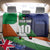 Custom Ireland and Australia Back Car Seat Cover Shamrocks and Aboriginal Art