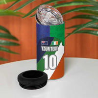 Custom Ireland and Australia 4 in 1 Can Cooler Tumbler Shamrocks and Aboriginal Art