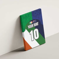 Custom Ireland and Australia Canvas Wall Art Shamrocks and Aboriginal Art