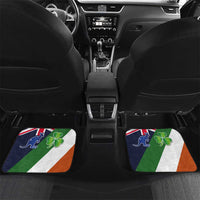 Custom Ireland and Australia Car Mats Shamrocks and Aboriginal Art