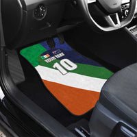 Custom Ireland and Australia Car Mats Shamrocks and Aboriginal Art