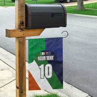 Custom Ireland and Australia Garden Flag Shamrocks and Aboriginal Art