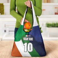 Custom Ireland and Australia Grocery Bag Shamrocks and Aboriginal Art