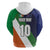Custom Ireland and Australia Hoodie Shamrocks and Aboriginal Art