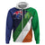 Custom Ireland and Australia Hoodie Shamrocks and Aboriginal Art