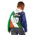 Custom Ireland and Australia Kid Hoodie Shamrocks and Aboriginal Art