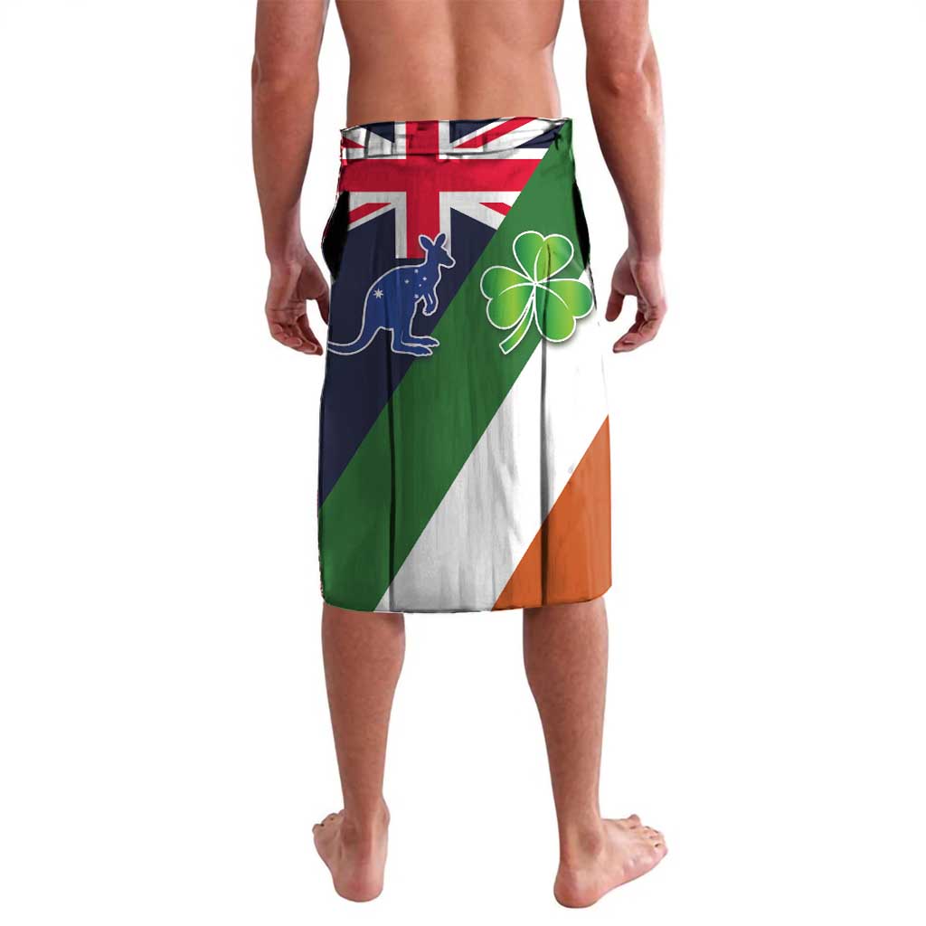 Custom Ireland and Australia Lavalava Shamrocks and Aboriginal Art