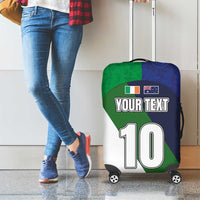 Custom Ireland and Australia Luggage Cover Shamrocks and Aboriginal Art