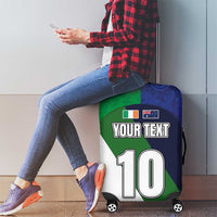 Custom Ireland and Australia Luggage Cover Shamrocks and Aboriginal Art