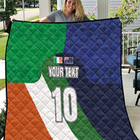 Custom Ireland and Australia Quilt Shamrocks and Aboriginal Art