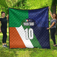 Custom Ireland and Australia Quilt Shamrocks and Aboriginal Art