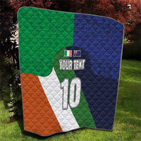 Custom Ireland and Australia Quilt Shamrocks and Aboriginal Art