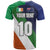 Custom Ireland and Australia T Shirt Shamrocks and Aboriginal Art
