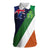 Custom Ireland and Australia Women Sleeveless Polo Shirt Shamrocks and Aboriginal Art