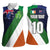 Custom Ireland and Australia Women Sleeveless Polo Shirt Shamrocks and Aboriginal Art