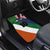Custom Ireland and United States Car Mats Shamrocks and American Flag Style