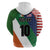 Custom Ireland and United States Hoodie Shamrocks and American Flag Style