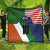 Custom Ireland and United States Quilt Shamrocks and American Flag Style