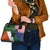 Custom Ireland and United States Shoulder Handbag Shamrocks and American Flag Style