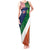 Custom Ireland and United States Tank Maxi Dress Shamrocks and American Flag Style