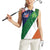 Custom Ireland and United States Women Sleeveless Polo Shirt Shamrocks and American Flag Style