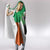Custom Ireland and England Hooded Blanket Celtic Shanrocks and Roses with Red Cross