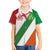 Custom Ireland and England Kid Hawaiian Shirt Celtic Shanrocks and Roses with Red Cross