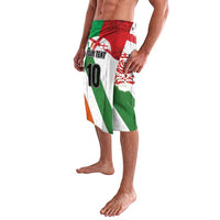 Custom Ireland and England Lavalava Celtic Shanrocks and Roses with Red Cross