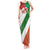 Custom Ireland and England Tank Maxi Dress Celtic Shanrocks and Roses with Red Cross