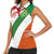 Custom Ireland and England Women Sleeveless Polo Shirt Celtic Shanrocks and Roses with Red Cross