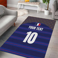 Custom France Rugby-Le XV de France Area Rug Go Les Bleus