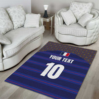 Custom France Rugby-Le XV de France Area Rug Go Les Bleus