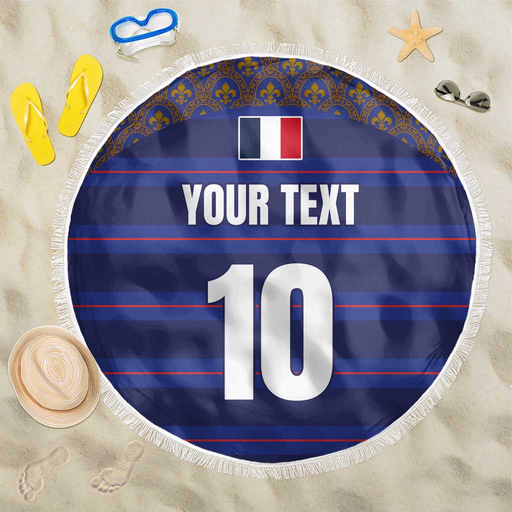 Custom France Rugby-Le XV de France Beach Blanket Go Les Bleus
