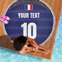 Custom France Rugby-Le XV de France Beach Blanket Go Les Bleus