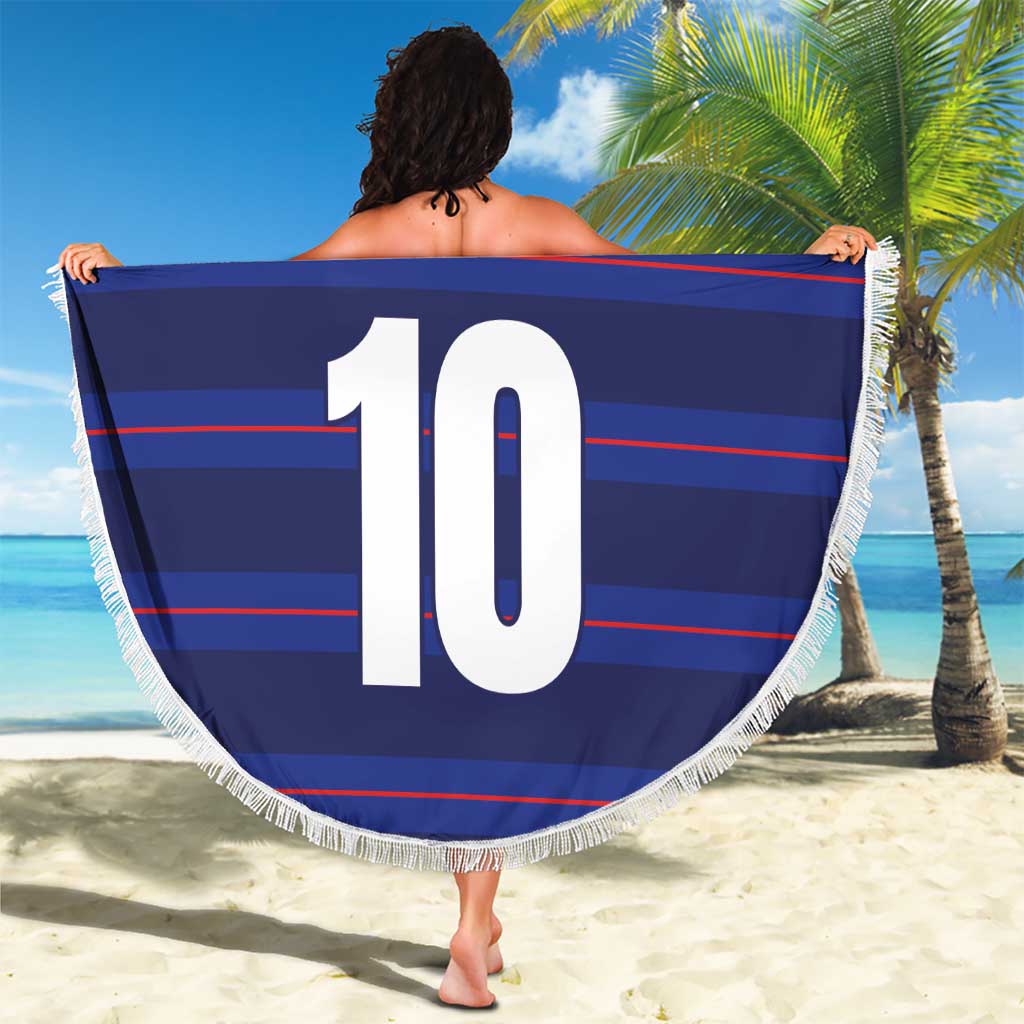 Custom France Rugby-Le XV de France Beach Blanket Go Les Bleus
