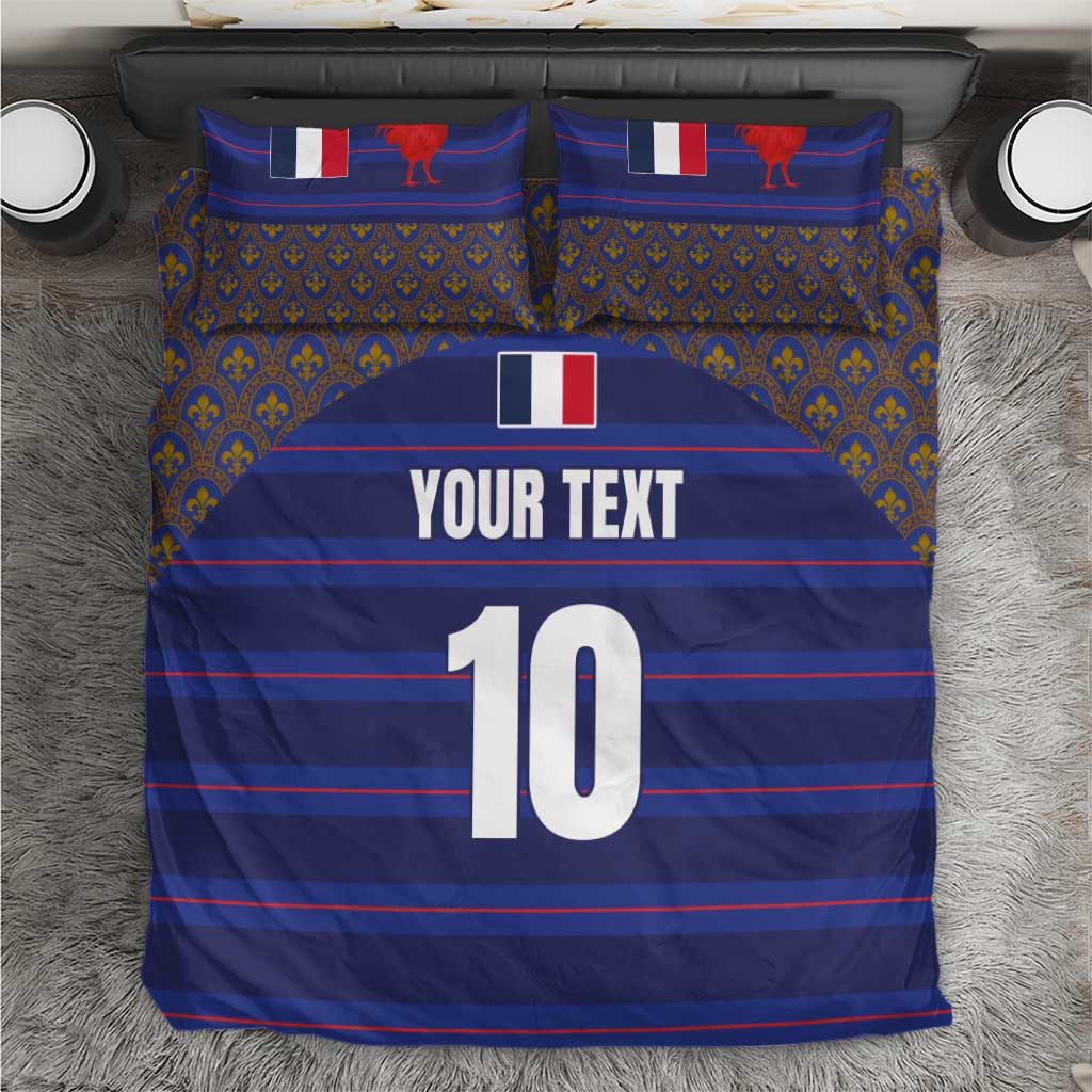 Custom France Rugby-Le XV de France Bedding Set Go Les Bleus