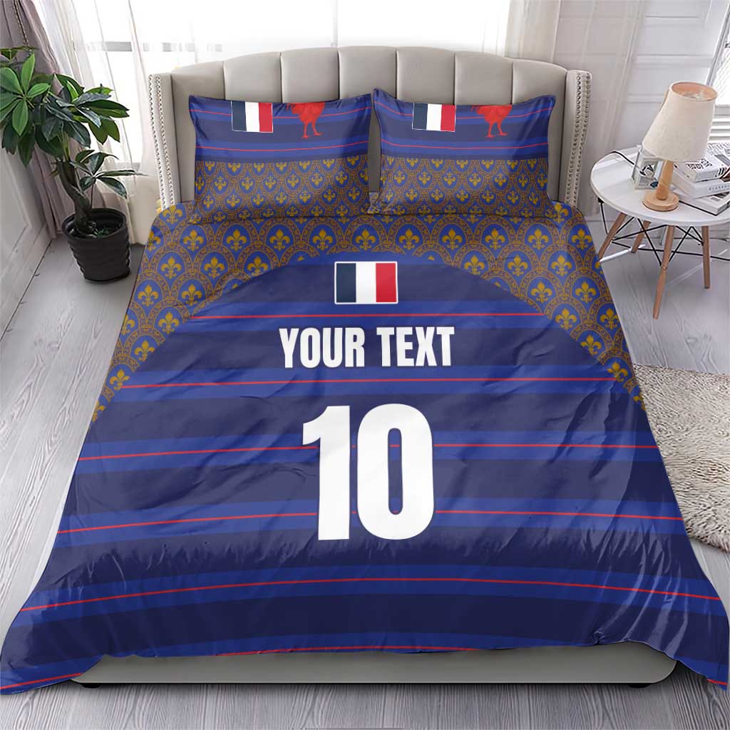 Custom France Rugby-Le XV de France Bedding Set Go Les Bleus
