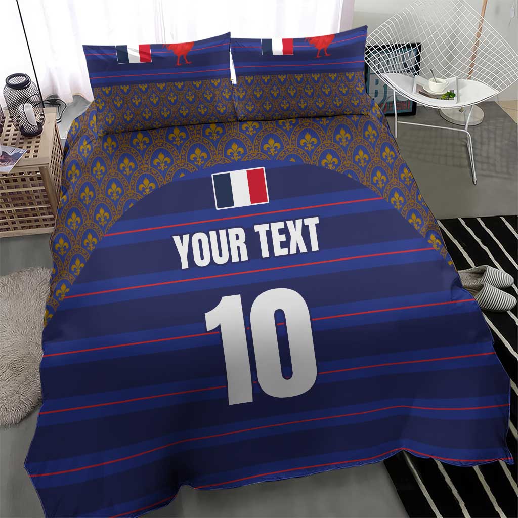Custom France Rugby-Le XV de France Bedding Set Go Les Bleus